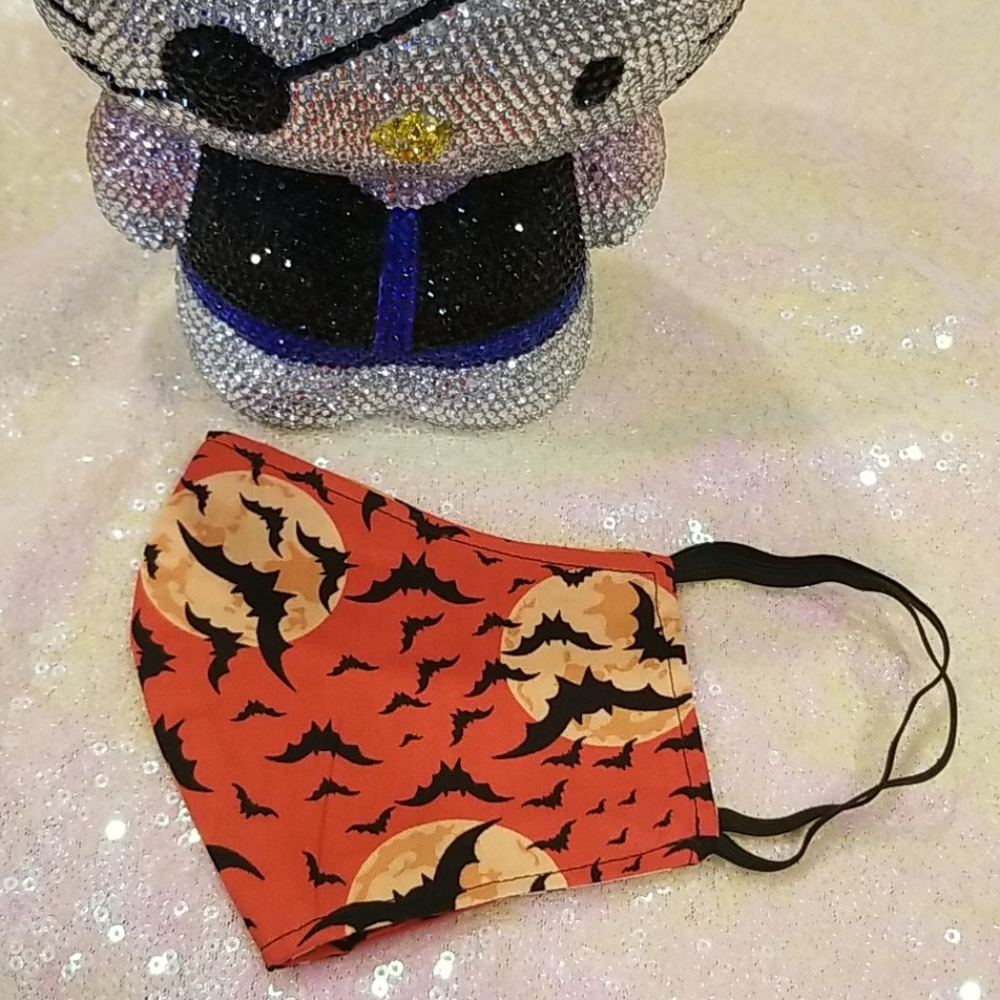 💖SALE💖 Halloween Bats Soft Face Mask - Picture 3 of 6